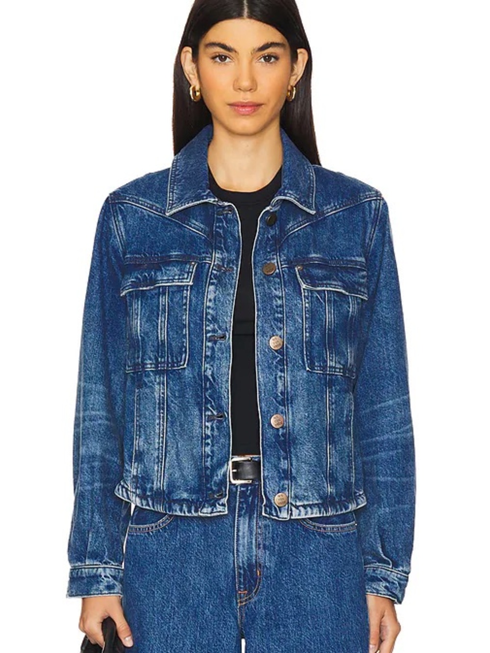 We the Free Jade Denim Jacket High Dive Color Size S